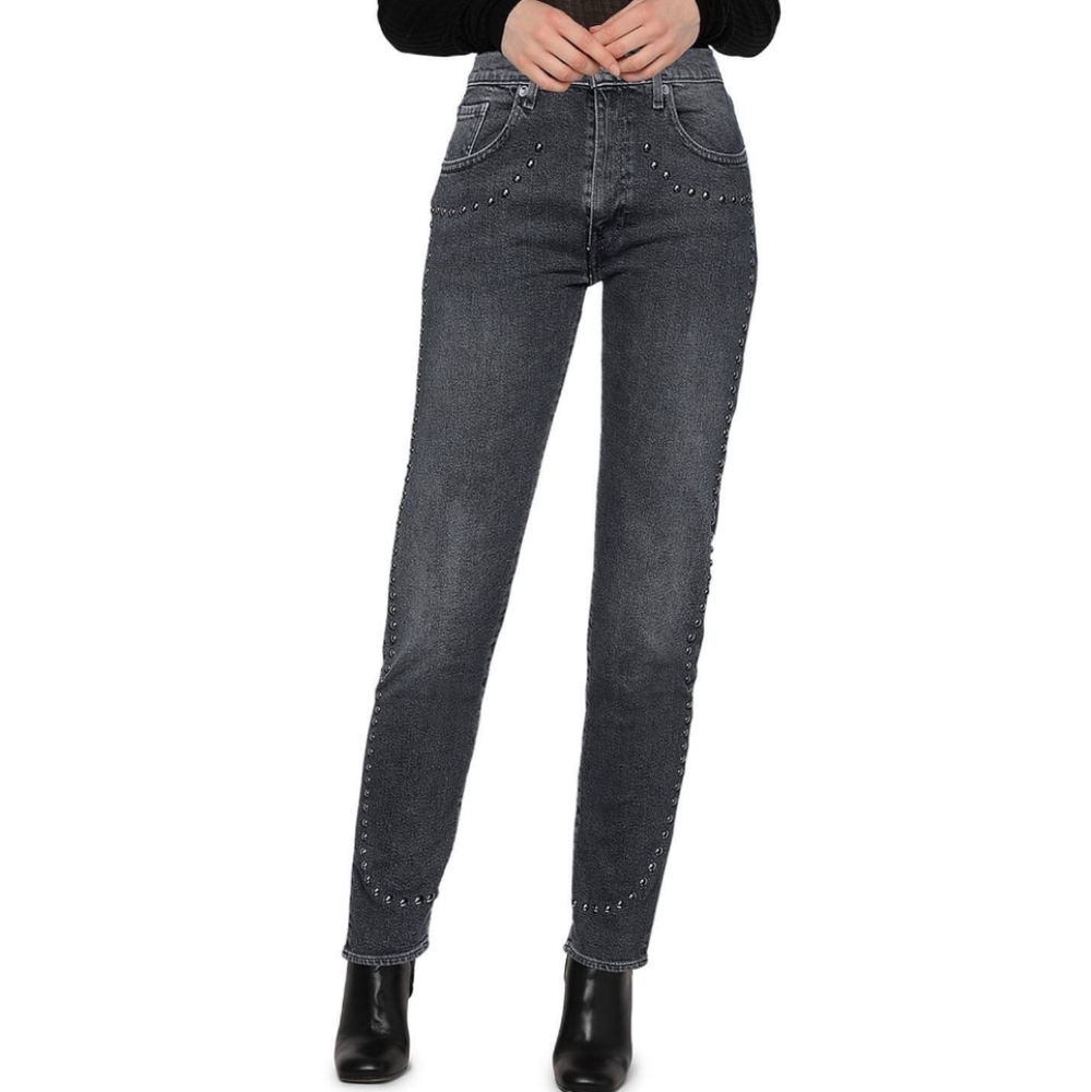 Levi's Made & Crafted Cigarette Slim Mid Rise Cropped Ankle Jeans Size 2… - Picture 14 of 14